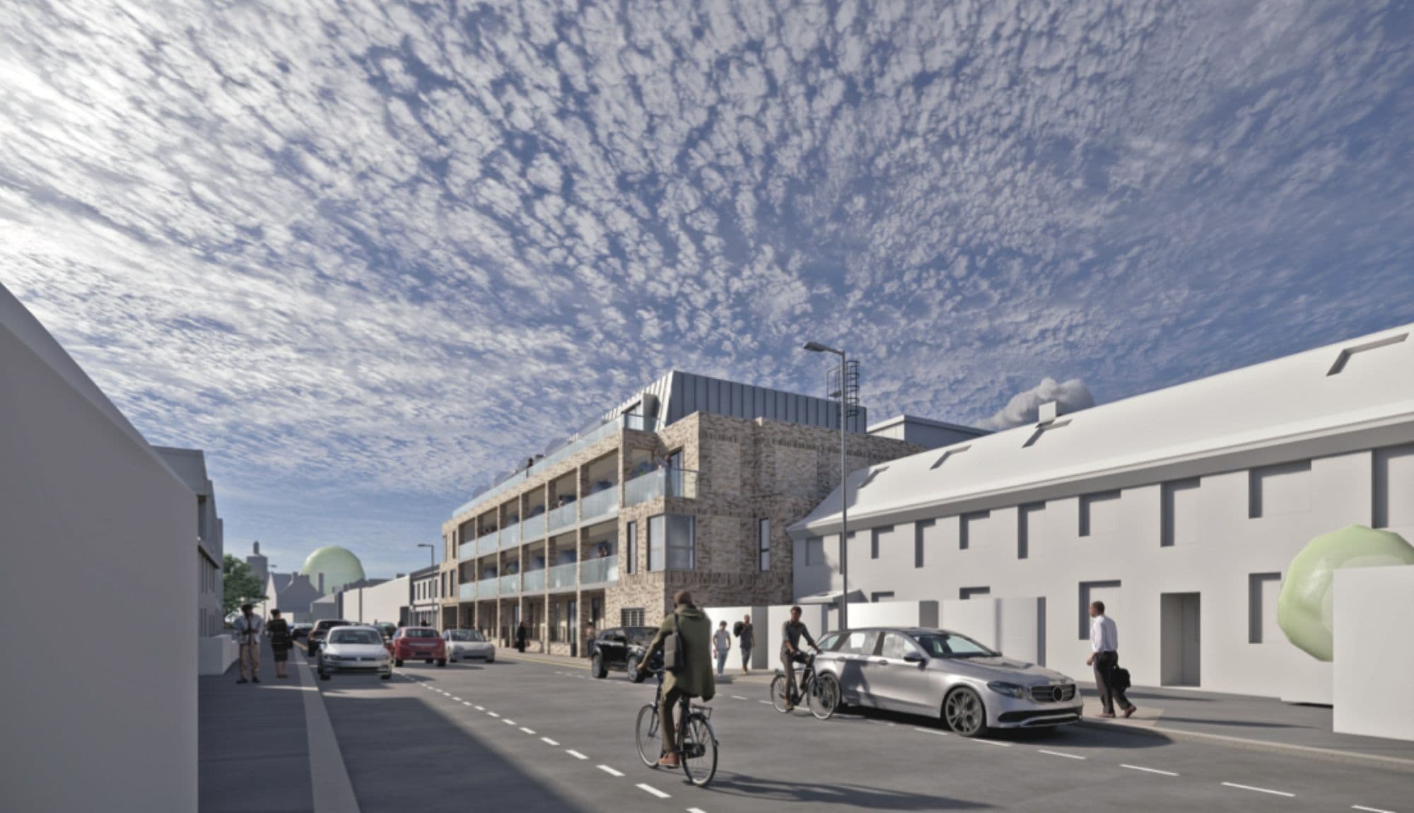 CGI of the proposed scheme from Brighton Road