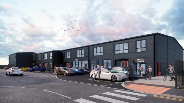 Engine Works industrial park detail view