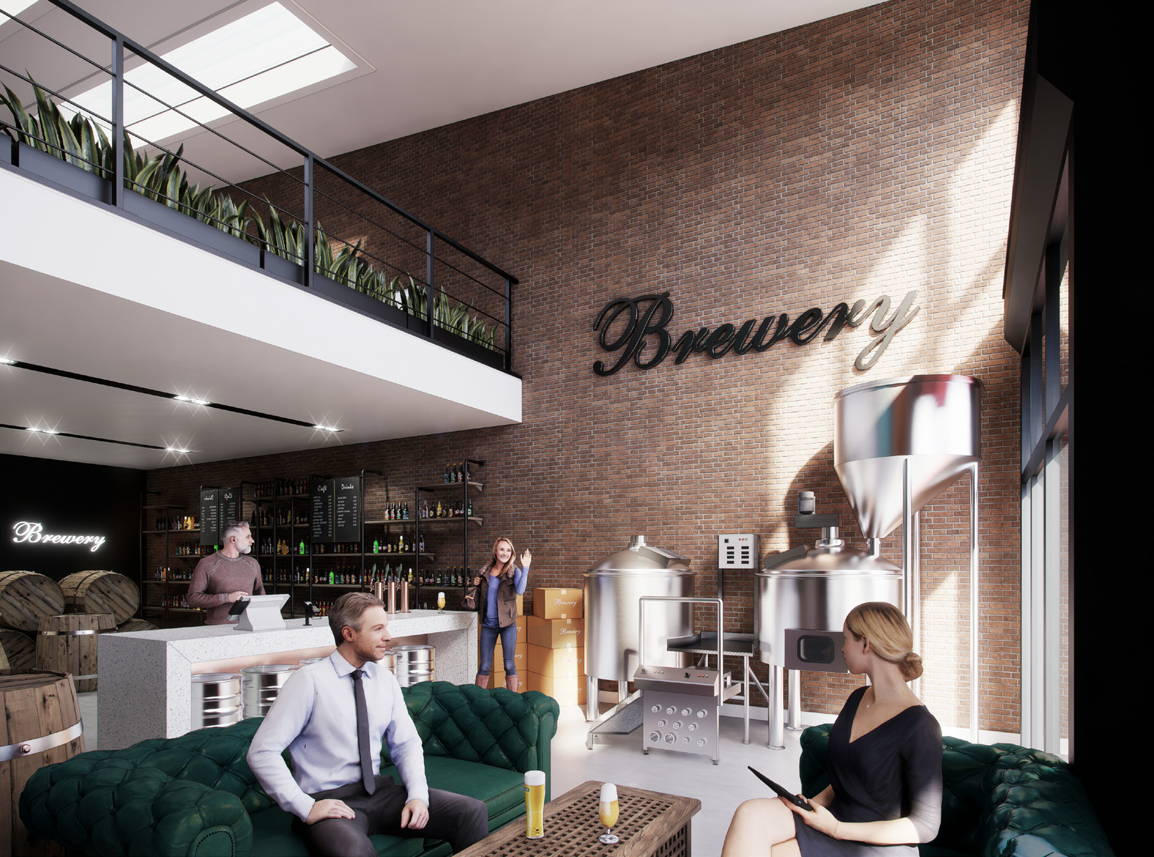 Yeats 117 Bedroom Hotel CGI render detail